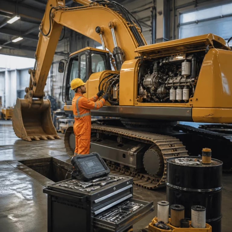 Обслуживание экскаваторов JCB и Hitachi: что входит и когда